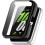 Case with Tempered Glass Screen Protector for Samsung Galaxy Fit3, 2 Pack, HD Full Coverage, R390 2