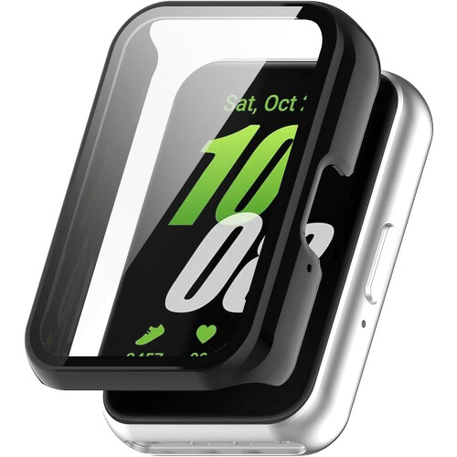 Case with Tempered Glass Screen Protector for Samsung Galaxy Fit3, 2 Pack, HD Full Coverage, R390 1