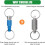 6pcs Quick Release Detachable Keychain, Double Rings Pull Apart Keychain, Spring Split Snap Seperate Keychain 3