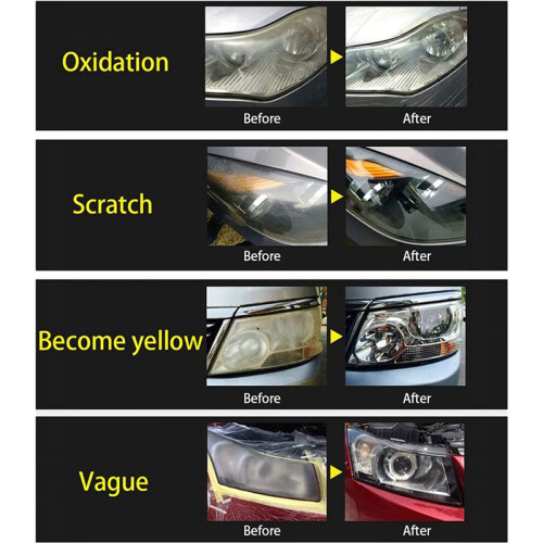 2X Car Headlight Refurbished Atomizing Cup Car Headlight Lens Restoration Kit Restorer System Clear