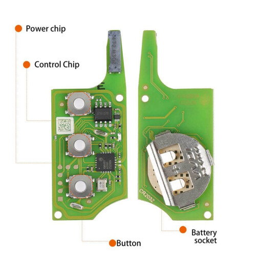 3X XEB510EN is Suitable for  B5 Type Super Remote Control with XT27B Super Chip 3-Key VVDI Remote Control Key 2
