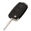 5X 2 Button Keyless Entry Remote Flip Folding Car Key Fob Shell Case and Button Pad Compatible with  MK4 Bora 4