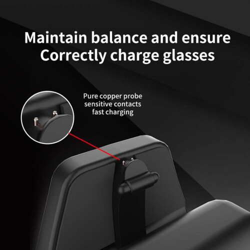 Smart Glasses Charger Dock for Ray Smart Glasses, Stable Charging, Secure Docking Fit 2