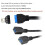 3X USB3.2 Type-E 20Pin to USB 19P Chassis Front USB Type A Type C Extension Adapter for Desktop Motherboard 5