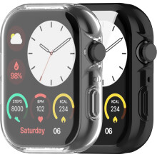 Screen Protector Case, Soft TPU Bumper, Full Coverage, Black and Clear for Noise ColorFit Ultra 3