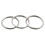 180 Pcs 20mm Outside Dia Universal Split Key Rings Keychain Holders 2