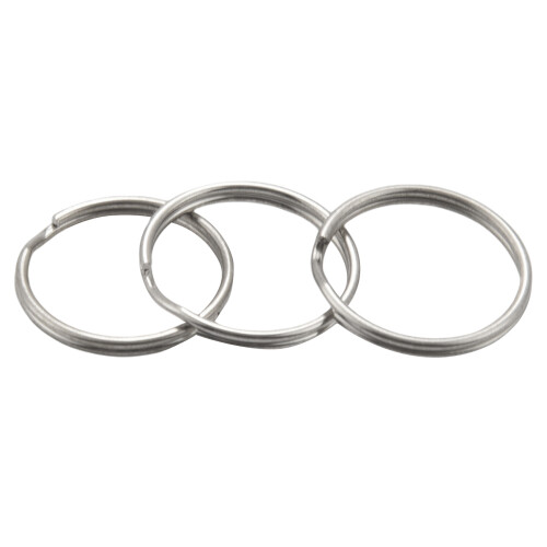 180 Pcs 20mm Outside Dia Universal Split Key Rings Keychain Holders 1