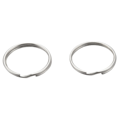 180 Pcs 20mm Outside Dia Universal Split Key Rings Keychain Holders 2