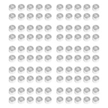 100X Aluminum Garniture Plate de Colonne Collant des Accessoires D'Imprimante en Aluminium de la BarriÈRe 3D de la Bague en Aluminium 6Mm pour