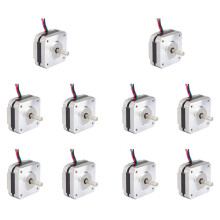 10X 17Hs08-1004S 4-Lead Nema 17 Stepper Motor 20Mm 1A 13Ncm(18.4Oz.in) 42 Motor Nema17 Stepper