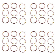 36 Rollen Bonsai DräHte Aus Eloxiertem Aluminium Bonsai Training Draht mit 3 GrößEn (1,0 mm, 1,5 mm, 2,0 mm) ()