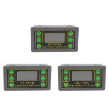 3X ZK-PP2K PWM 3.3-30V 12V 24V Motor Speed Controller Regulator 8A 150W Adjustable LED Dimmer Pulse Frequency