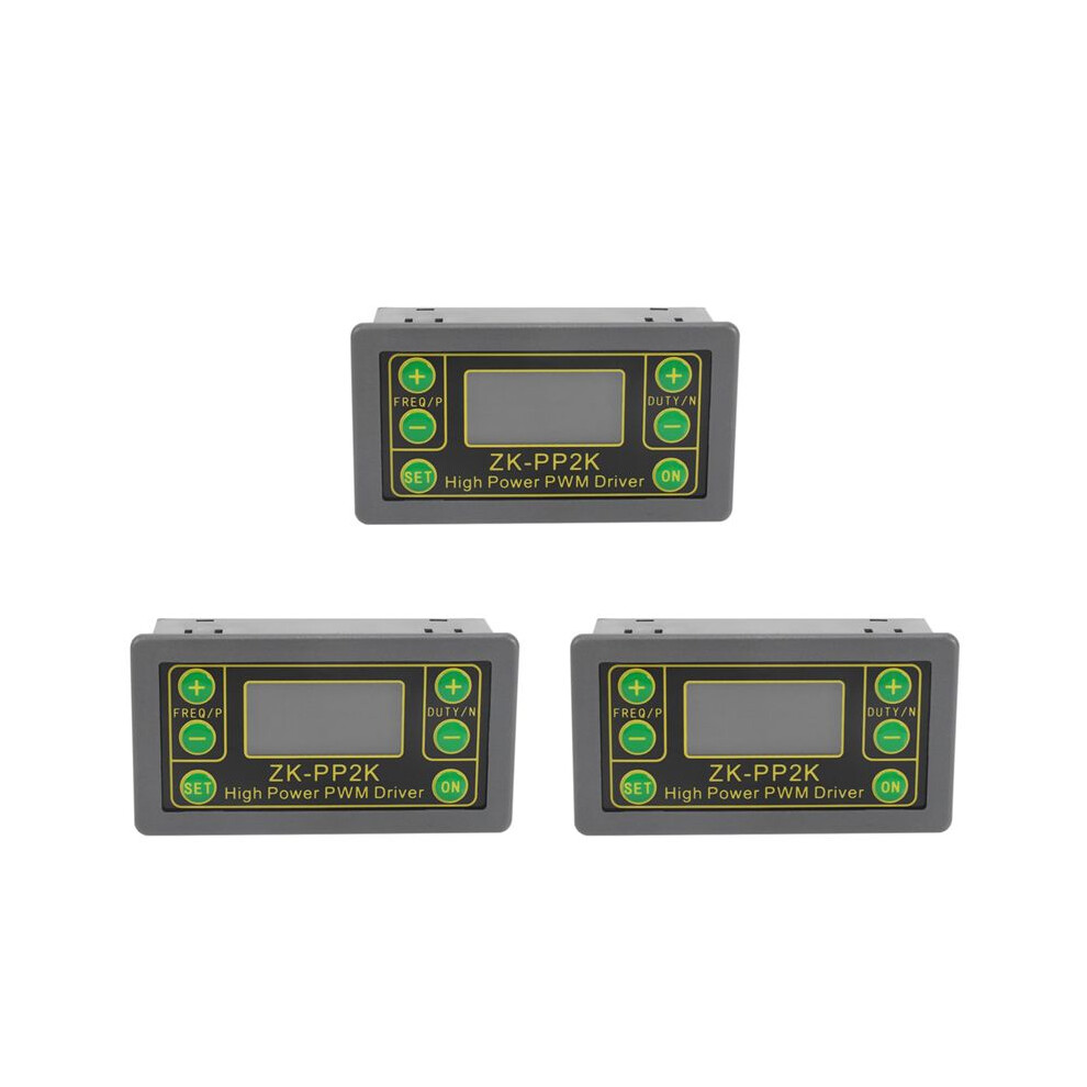 3X Zk-Pp2k Pwm 3.3-30V 12V 24V Motor Speed Controller Regulator 8A 150W Adjustable Led Dimmer Pulse Frequency 6033997765298