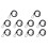 10X Security Anti-Theft Combination Laptop Notebook Cable Lock 4 Digit Password Lock 2
