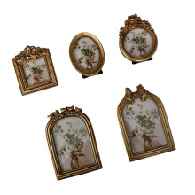 Antique Ornate Photo Frame Old Fashioned Picture-Combo set