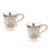 2Pcs Small Goblet Chalices European Style Embossed-silver 1