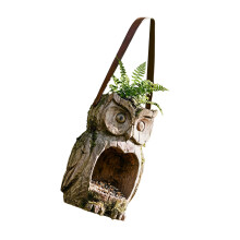 Owl Shape Bird Feeder for Outside Hanging Feeding Station