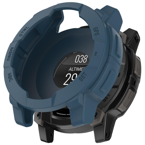 Garmin Instinct E 45mm Watch Case 2 Pack, Shockproof Soft TPU Bumper Protective Cover