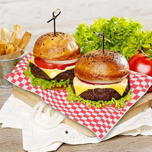 100 Ark Oljeabsorberande Papper Food Liner OljetäTt Papper Sandwich Paper Pad Papper Hamburger Omslagspapper