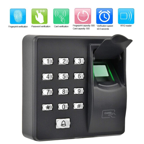 Biometric Fingerprint Access Control with IC Card, Dual Authentication, Accurate Time Attendance 1