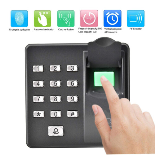 Biometric Fingerprint Access Control with IC Card, Dual Authentication, Accurate Time Attendance 2