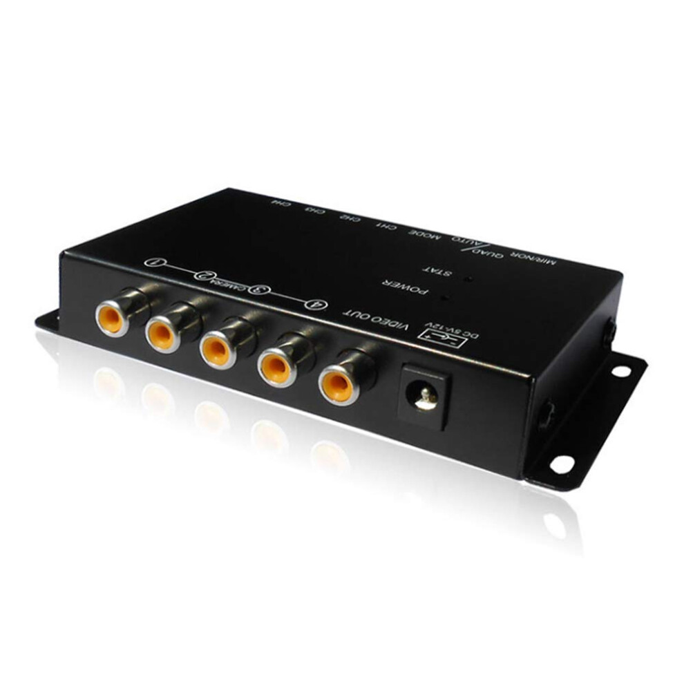 Cctv Quad Splitter 4Way Video Multiplexer For Cctv Security Cameras, Plugandplay, 1 Pack 9092120105520