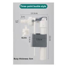 8X Bathroom in-Wall Water Tank Inlet Valve Hang Wall Hanging Toilet Water Valve Water Inlet Accessories G3/8inch