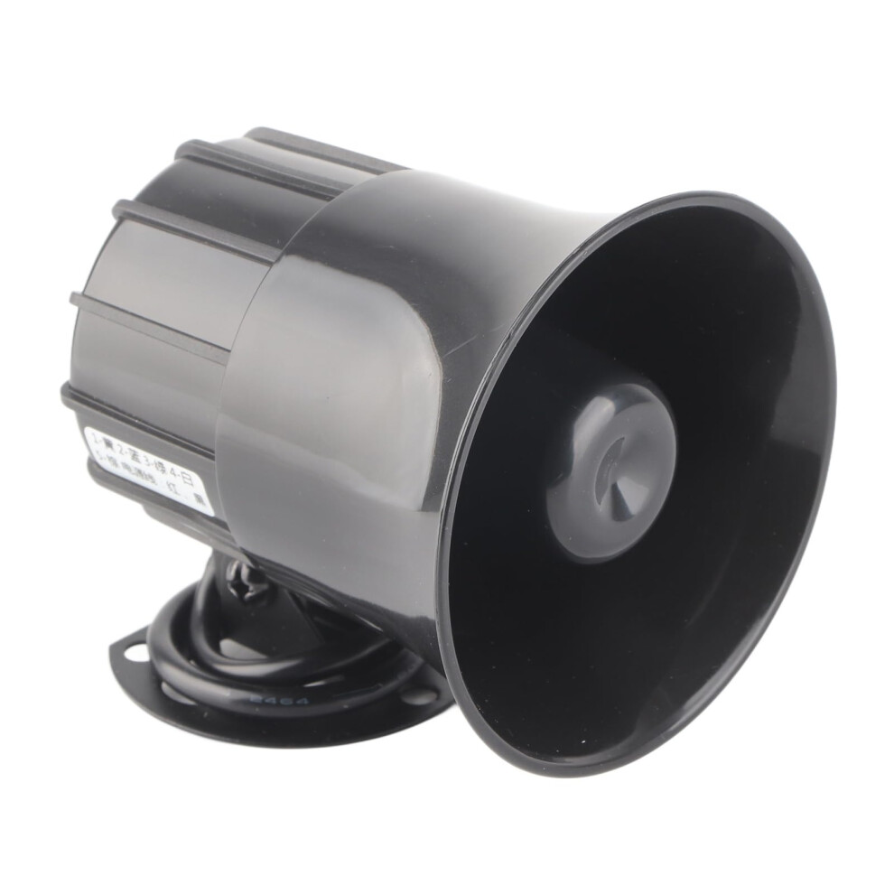 115Db Loud Truck Alarm Siren With Mp3 Playback, Rainproof Shockproof Warehouse Warning Speaker, Black 9092120105681