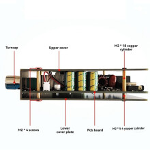 ZK-1602T  Audio Versterker Module TDA7498E 160WX2 Hoge Bas Aanpassing Versterkerbord DC15-36V