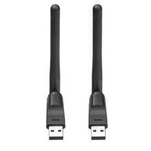 2 Antennes WiFi USB 2,4 GHz avec Puce MT7601 et Débit de 150 Mbps, Adaptateur Réseau Sans Fil Rotatif USB 2.0 pour Récepteur Satellite