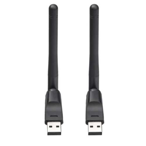 2Pcs MT7601 Chip 150Mbps USB WiFi Antenna 2.4GHz Wireless Network Adapter Rotatable USB2.0 for Satellite Receiver