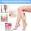 Organic Castor Pack Wrap Kit for Knees, Legs, Etc - Adjustable, Reusable Compress 2