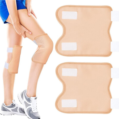 Organic Castor Pack Wrap Kit for Knees, Legs, Etc - Adjustable, Reusable Compress 2