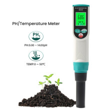 Food PH Meter High Accuracy PH Tester for Meat Cheese Dough Tea Sausage Jam Hydroponics with LCD Display Calibration Kit