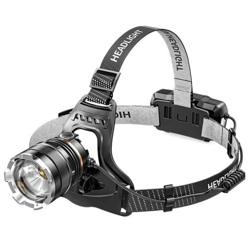 Lanterna de Cabeça LED Potente e Recarregável com Sensor para Pesca, Busca e Camping Ao Ar Livre.