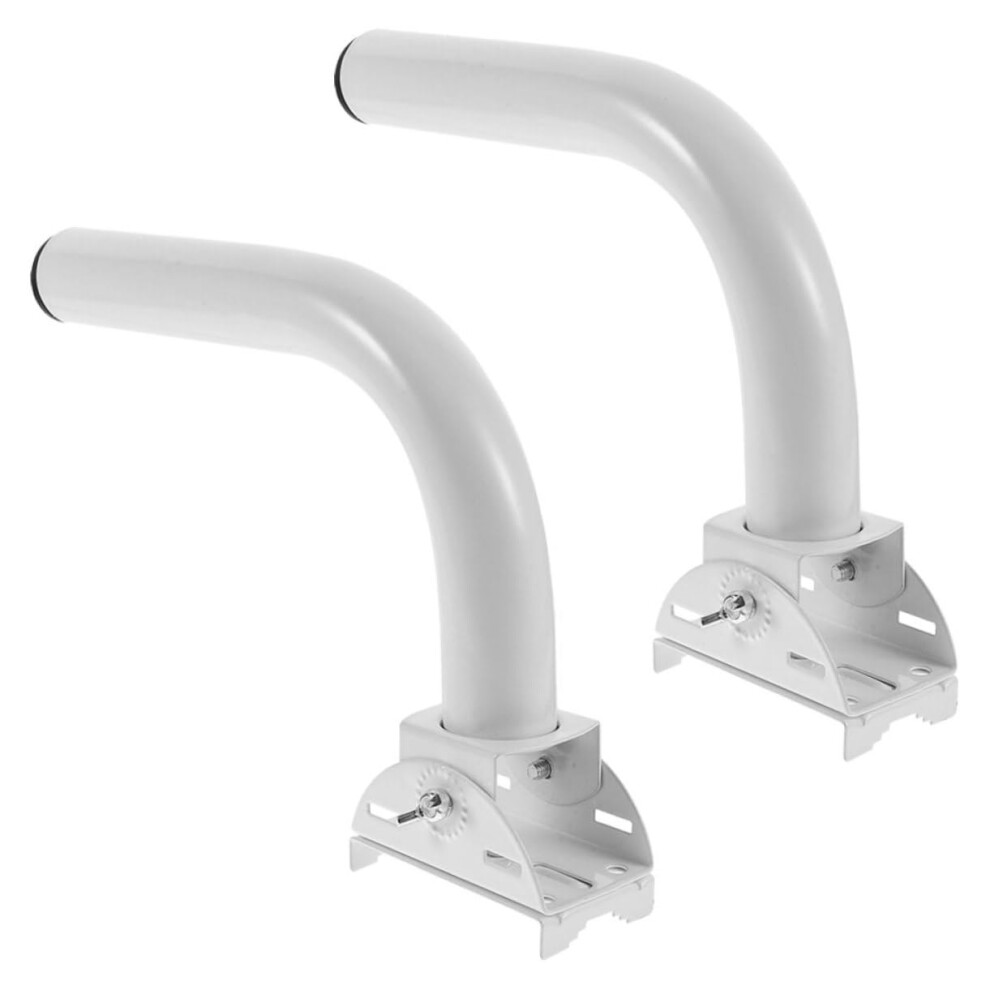 2Pcs Stainless Steel Outdoor Antenna Mount Kit, Adjustable Angle Bracket For Stable Pole Installation 9771547483823
