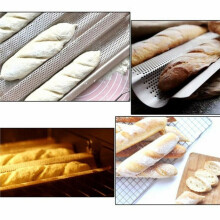 Stampo per Pane Francese, Teglia da Forno, Stampo A Onde Scanalate, Teglia per Dolci, Teglia per Pasticceria, Piatti, Accessori per Cucinare, Argento
