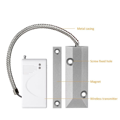 Wireless Rolling Door Sensor 433MHz Roller Shutter Garage Gates Magnetic Detector Thick  Anti-Theft 1