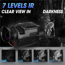 4K WIFI Night Vision Monocular 68MP Infrared Monocular Macro Lens 28X Digital Zoom Monocular with 128G Card