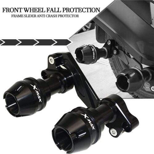 For  XMAX300 Accessories Front Fork Wheel Fall Muffler Pipe Frame Protection Frame Slider Anti Crash Protector 1