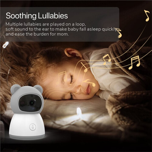 Baby Monitors 2K Camera 5"1080P Display Temperature Detection APP View Control 2-Way Audio for Tuya EU Plug 2