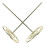 10 Pcs Golden Menu Summons Fork for Invoice, Document & Notes Storage in Metal 3