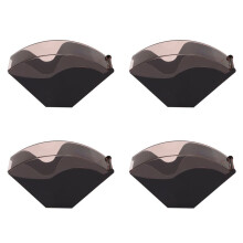4X für  Filter Papier Halter / Konische Filter Papier Box Filter Papier Lager Regal Ständer Kaffee Werkzeuge Staubdicht mit Deckel
