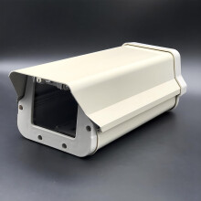 10 Inch Beige Aluminum Alloy Outdoor CCTV Camera Housing Weatherproof Security Enclosure 315x145x110mm