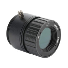 5MP CS Mount CCTV Camera Lens 16mm Fixed Lens for Security Camera with Night Vision Clarity