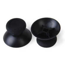 2 Pair Of Thumbstick Joystick Replacement for One Controller Black