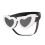 Herzförmige Hundebrille, PC-Materialien, winddichter-Weiß 1