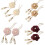 2 Pack Artistic Flower Theme Drapery Tie Polyester-maroon red 2