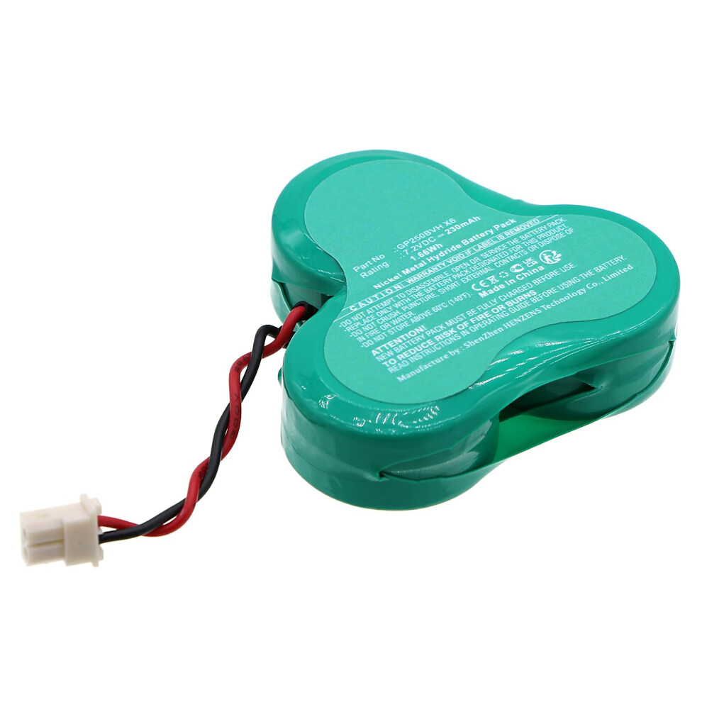 Nimh 7.2V Car Alarm Siren Battery For Mercedesbenz Viano, Gp250bvh X6 Rechargeable Replacement Pack 9771547484677
