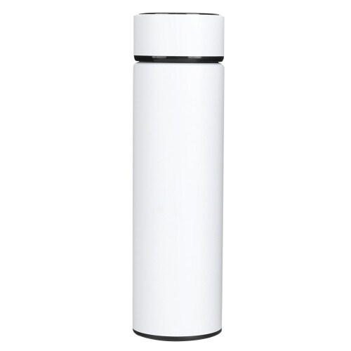 Garrafa térmica de 500ml com visor LED inteligente de temperatura e isolamento a vácuo.